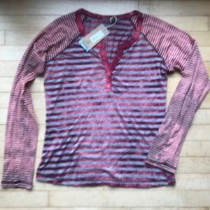 Prana striped long-sleeve henley